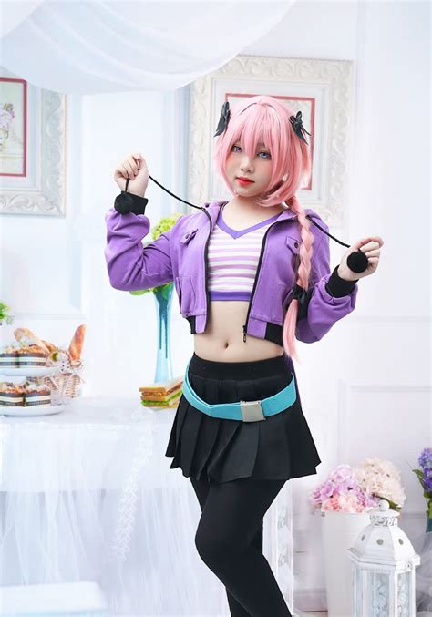 DAZCOS Womens US Size Astolfo Cosplay Costume for Halloween